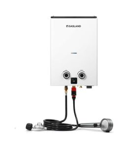 GASLAND Professional G10 Outdoor Propane Tankless Water Heater, 68,000 BTU, 10L Ultra Slim Portable Camping Propane Shower for Off Grid, Adjustable Te