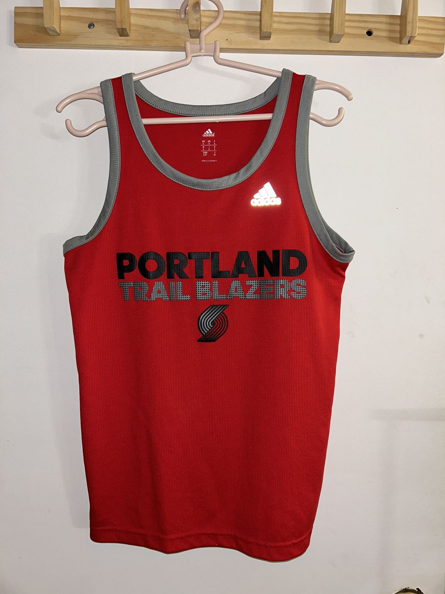 adidas portland trailblazers Basketball jersey Men’s Sleeveless Red Sz S