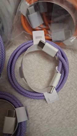 USB c to c cable braided charging cable new $3 each