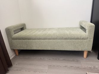 Sage Green Storage Bench