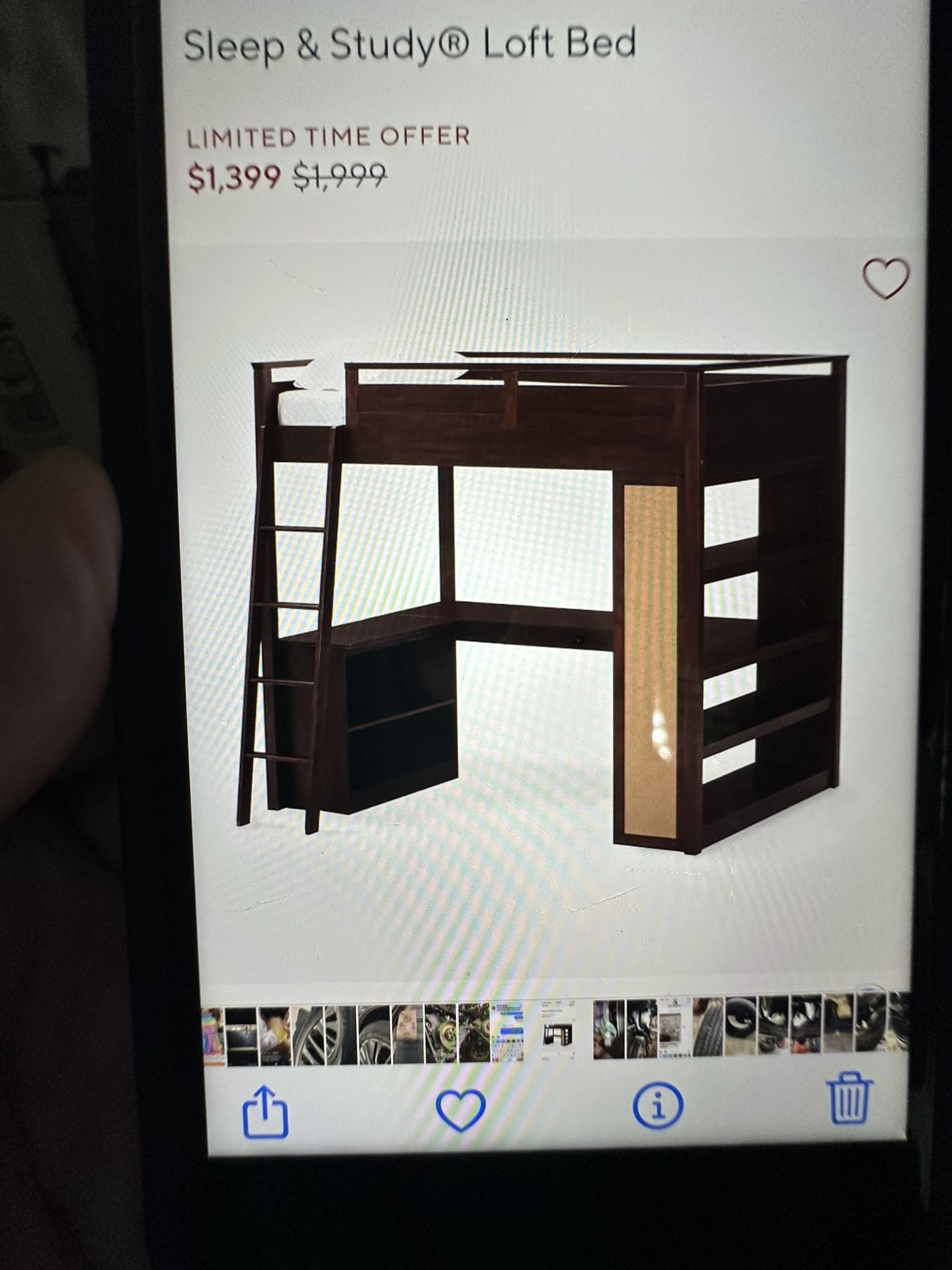 Two Loft Full Size Beds. No Mattresses White And Brown In Good Good Condition Need Them Gone Beds Are Already Taken A Part For Easy Transport