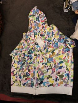 Bathing Ape Hoodie  Multi Color Camo