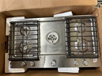 KITCHENAID kcgs556ess 36" 5-Burner Gas Cooktop