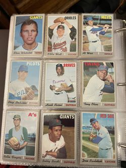 Vintage 1970 Baseball Cards Stars And Hof