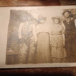 Vintage A Collectible Postcard From The 1900's Features A Group Of Individuals In Historical Attire For Sale.