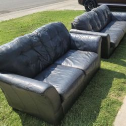 Faux Leather Couches