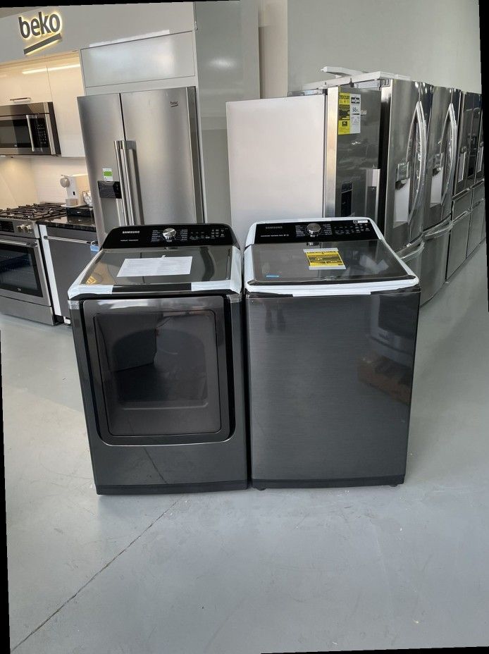 Samsung top loading washer and  dryer set