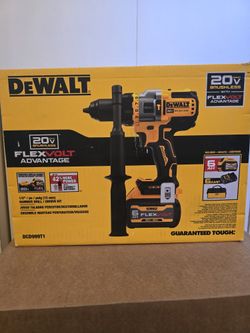 DEWALT 20V MAX Brushless 1/2 in. Hammer Drill/Driver w/ FLEXVOLT ADVANTAGE & FLEXVOLT 6 Ah Battery