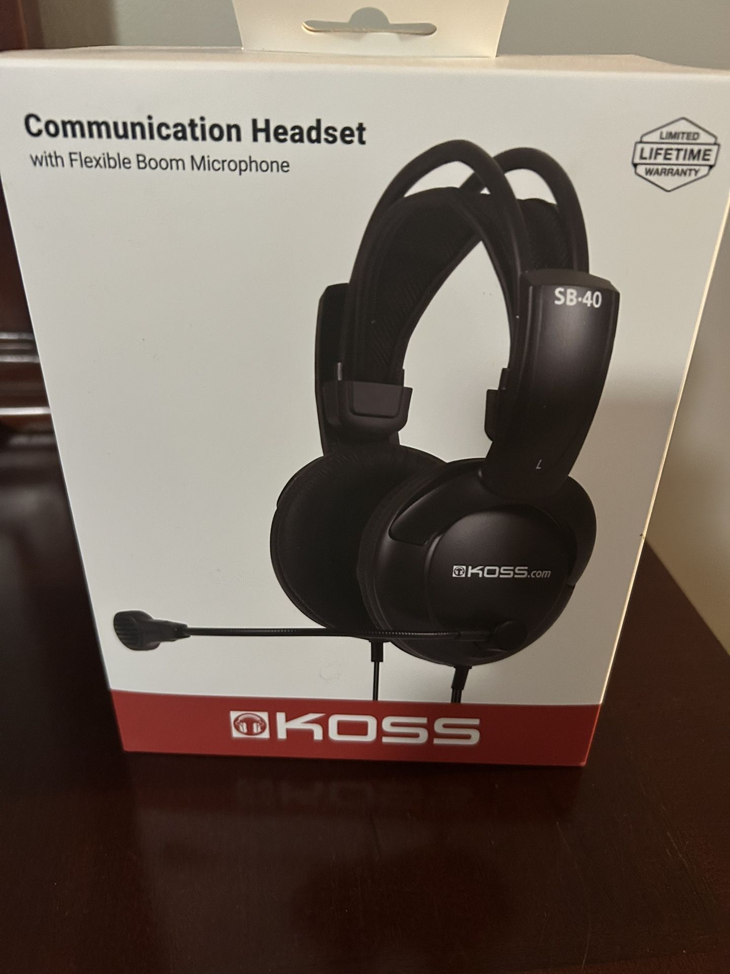 🎧 Koss SB40 Communication Headset – Brand New (Still Sealed!)