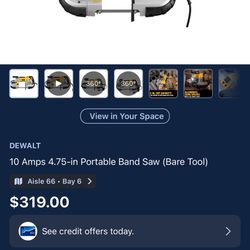 DEWALT PORTABLE BAND SAW 