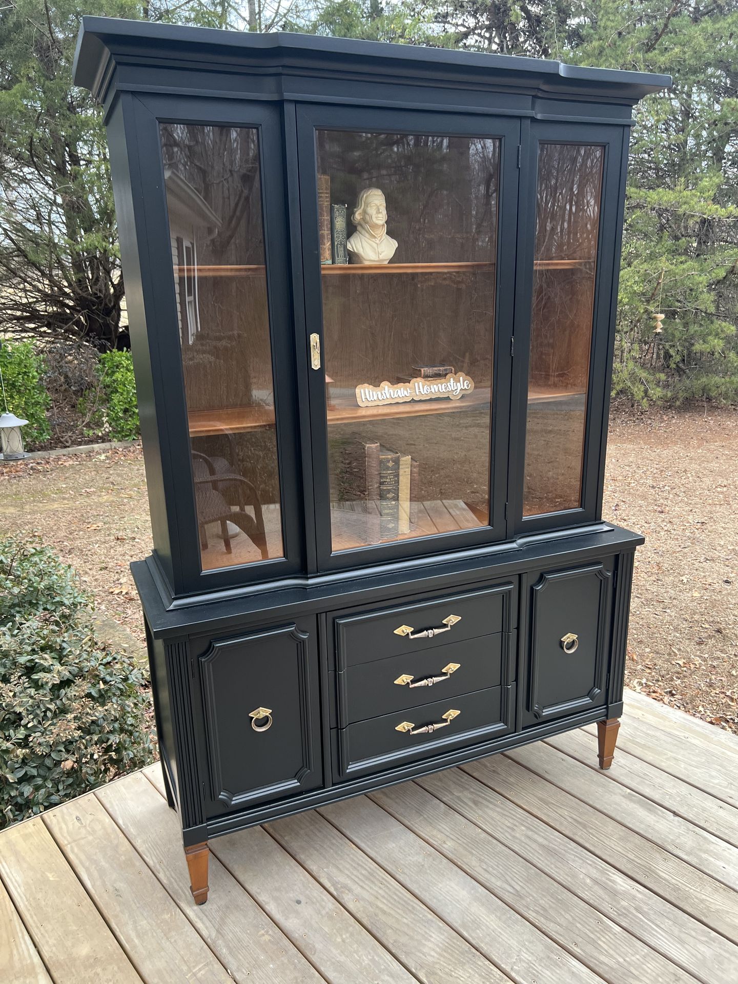 Refurbished Antique Display Cabinet