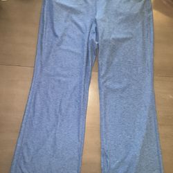 LuLaRoe “Rise” Blue Straight Leg Yoga Pants Leggings - Woman’s Size 2X