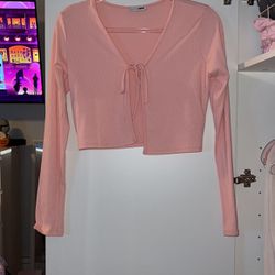 Fashion Nova Pink Cardigan 