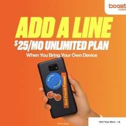 ADD A LINE TODAY 💲25/Mo.