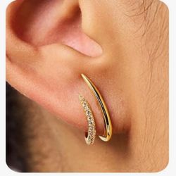 Brand: MUMREUES Gold Earrings for Women Trendy 14K Gold Plated Stud Earrings Dainty Minimalist Simple Hypoallergenic Earrings Jewelry Gift for Her Bra