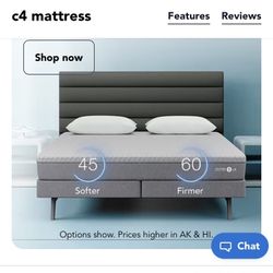 Adjustable firmness mattress + Bed Box