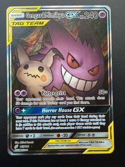 Gengar & Mimikyu GX 165 PSA 10