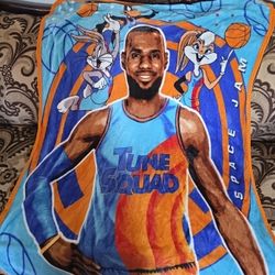 Space Jam Lebron James Blanket