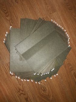 30 + olive green hanging files