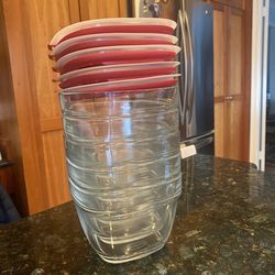 Rubbermaid Glass Food Storage Container Set of 5