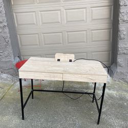 Target Desk With Built-in Outlets