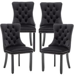 Black dining chairs