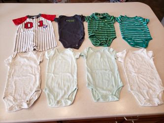 Onesies in size 6 mos for boys