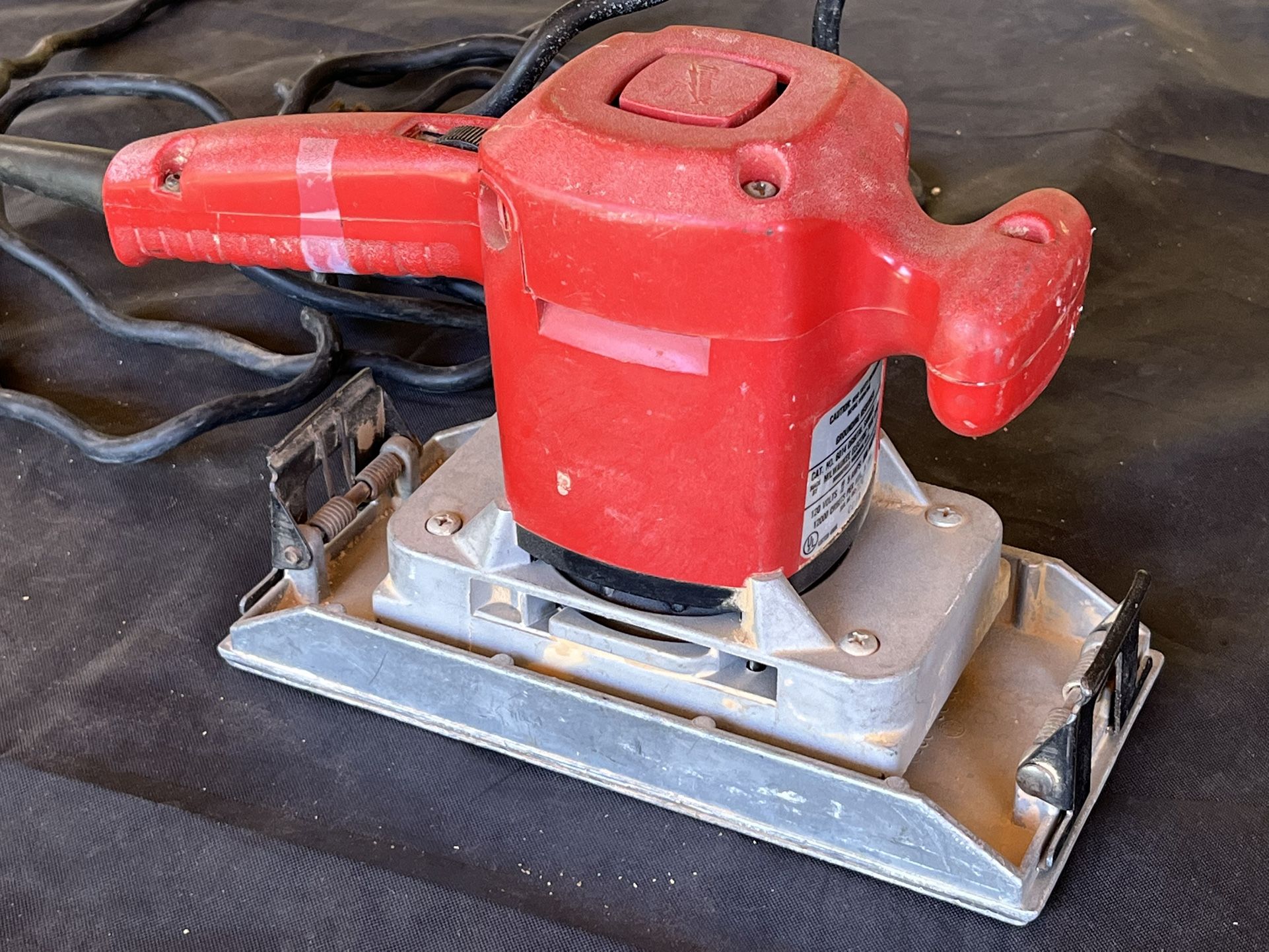 Vintage Milwaukee Heavy-Duty ORBITAL SANDER Model 6014 Corded Electric 120V 500W