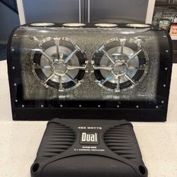 Dual Bandpass Enclosure XNBP12D With 12"  Woofers and Dual 460 w Amp