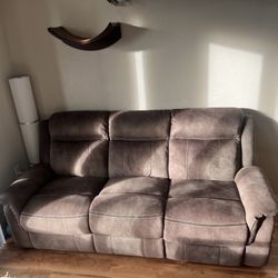 Sofa - 3 Seat With 2 Reclining Seats 