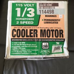 New Dial Evaporative Cooler Motor 