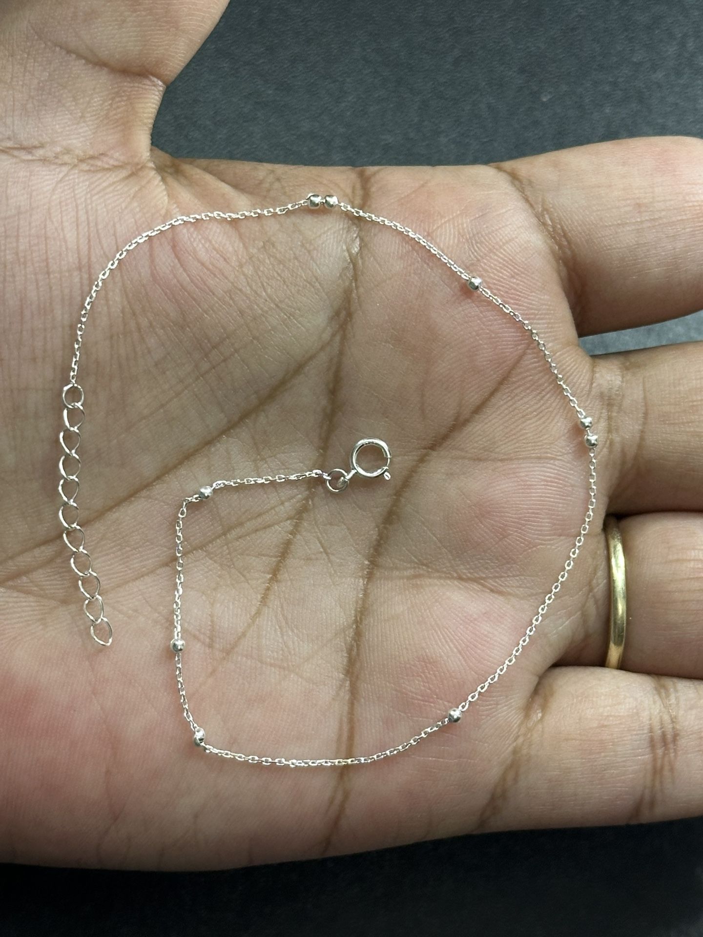 Dainty Anklet, 925 Sterling Silver