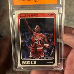 1988-89 Fleer RC Scottie Pippen Error card