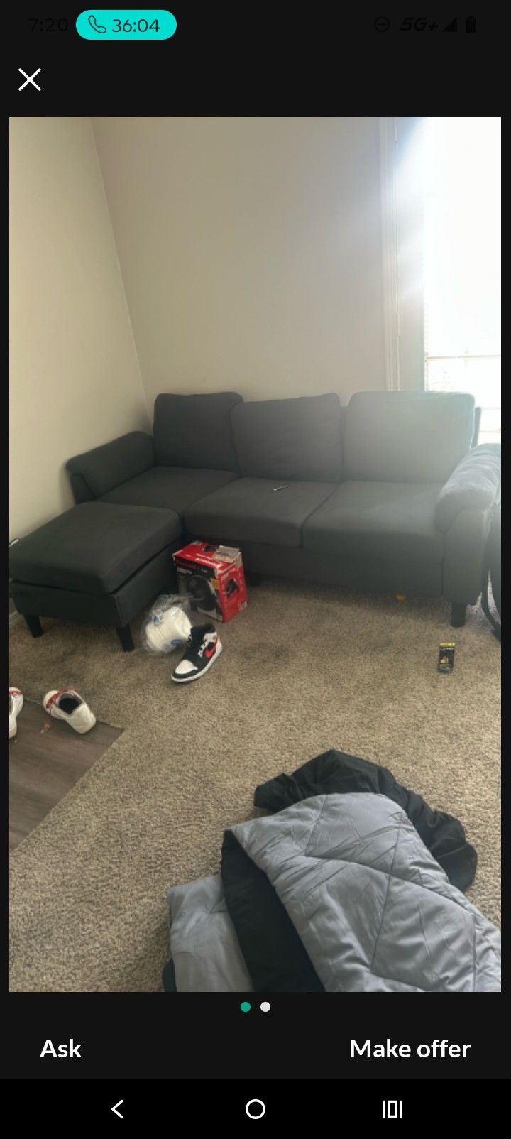 Couch And Ottoman Set