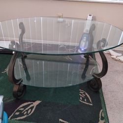 Three Piece Glass Table Set