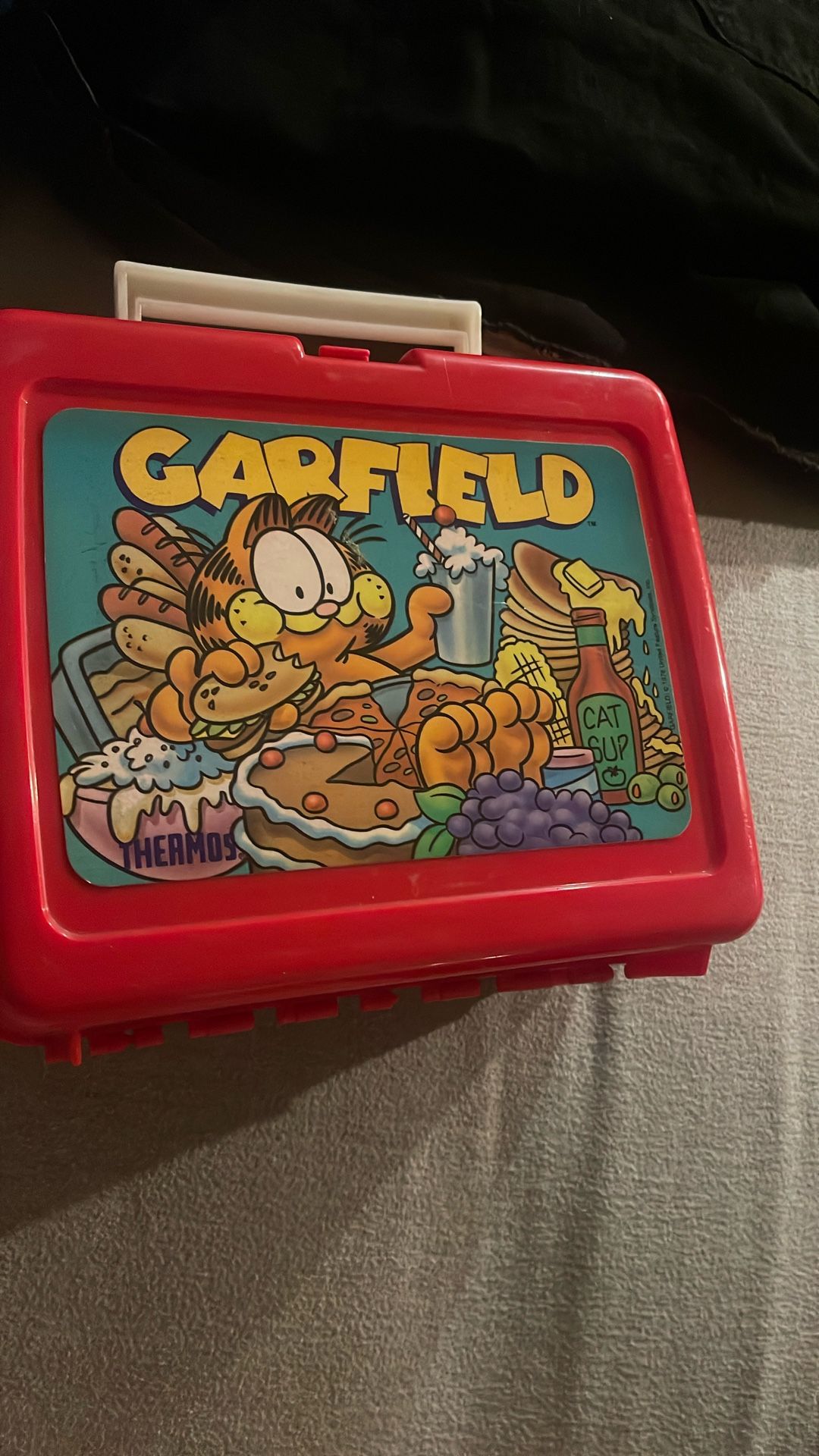1978 Vintage Garfield Thermos Lunch Box