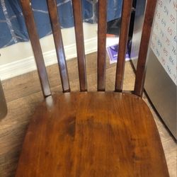 Wooden Restaurant Chair: Walnut Finished School House Back.  (Retail Price: $400.⁰⁰/each USD + Plus Tax)