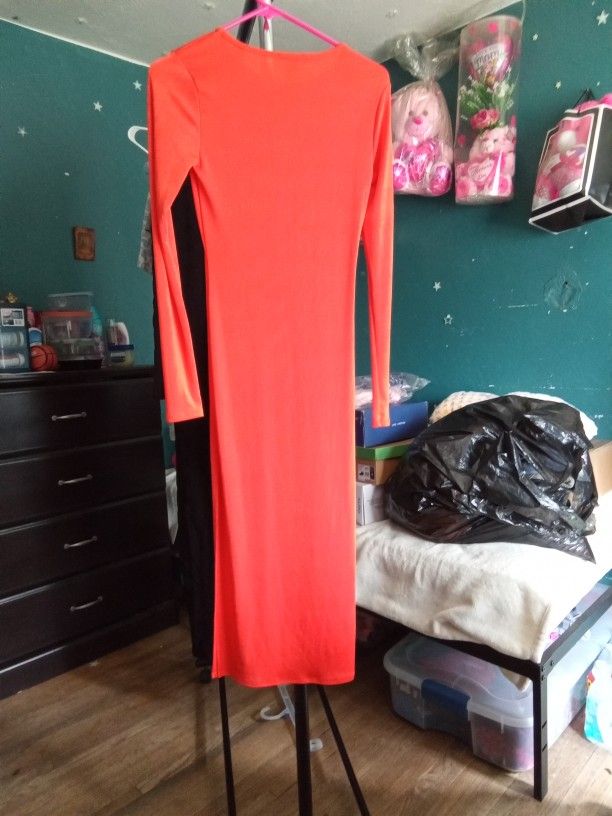 Orange Dress Size Small