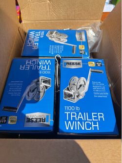 NEW Reese Towpower 1100 lb Trailer Winch – Boat & Utility Trailer Winch