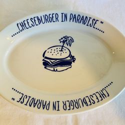 Cheeseburger in Paradise Platter Jimmy Buffet Homer Laughlin Made in USA