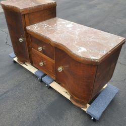Credenza With Marble Top