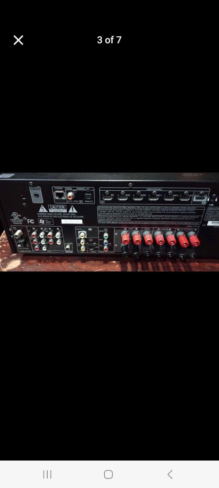 DENON 1912 7.1 AV RECEIVER WITH REMOTE AND HDMI PORTS $400 FINAL PRICE