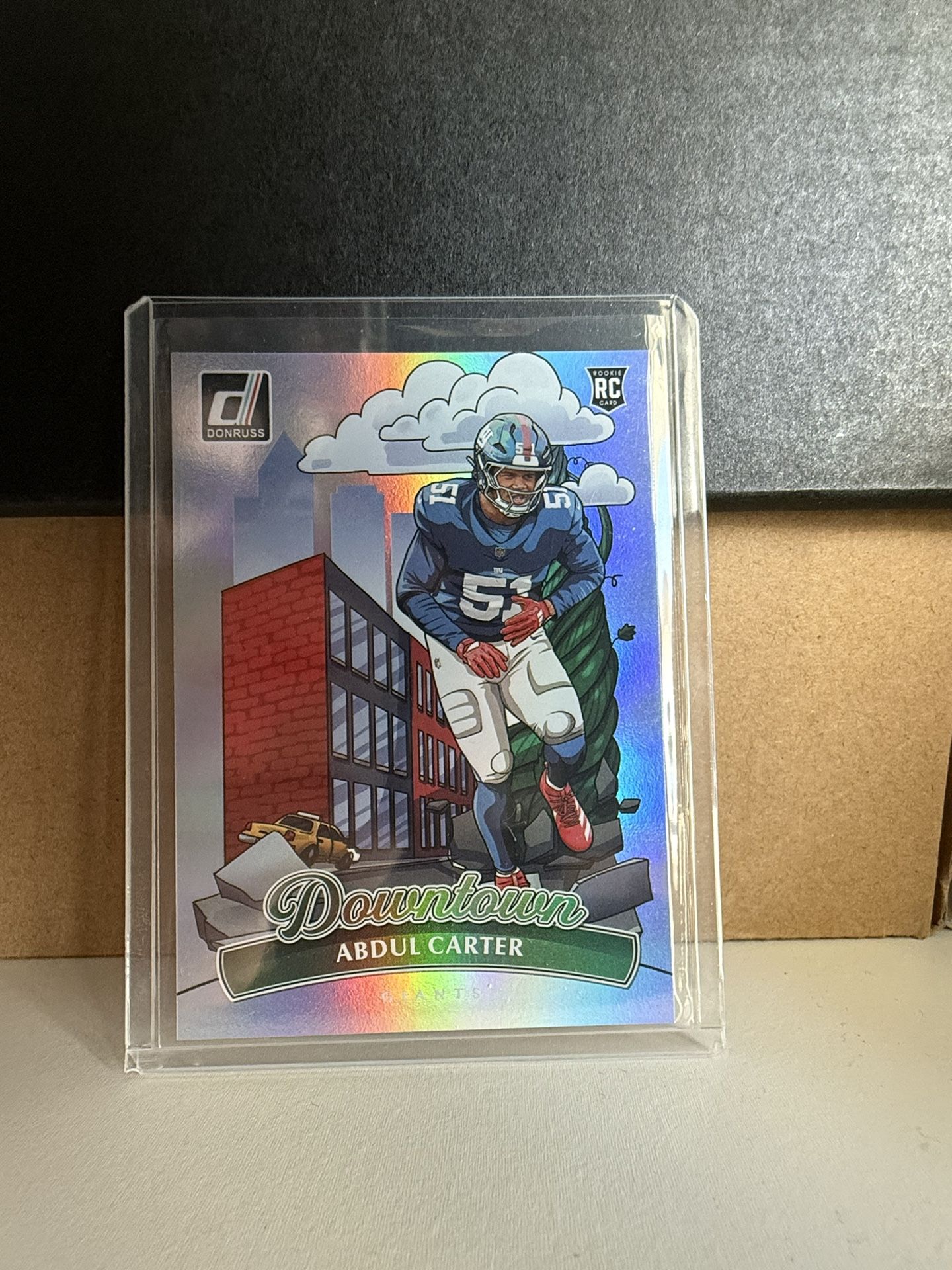 Abdul Carter 2025 DOWNTOWN! Rookie Chase Card; New York Giants SSP Rare Case Hit