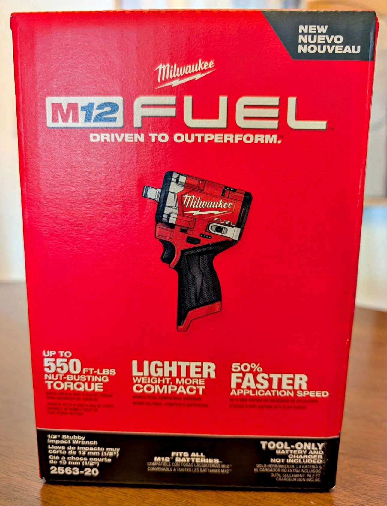 M12 FUEL 12V Lithium-Ion Brushless Cordless Stubby 1/2 in. Impact Wrench (Tool-Only)