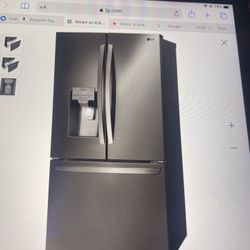 LG 26 Cu.Ft. Smart wi- fi Enable French Door Refrigerator 
