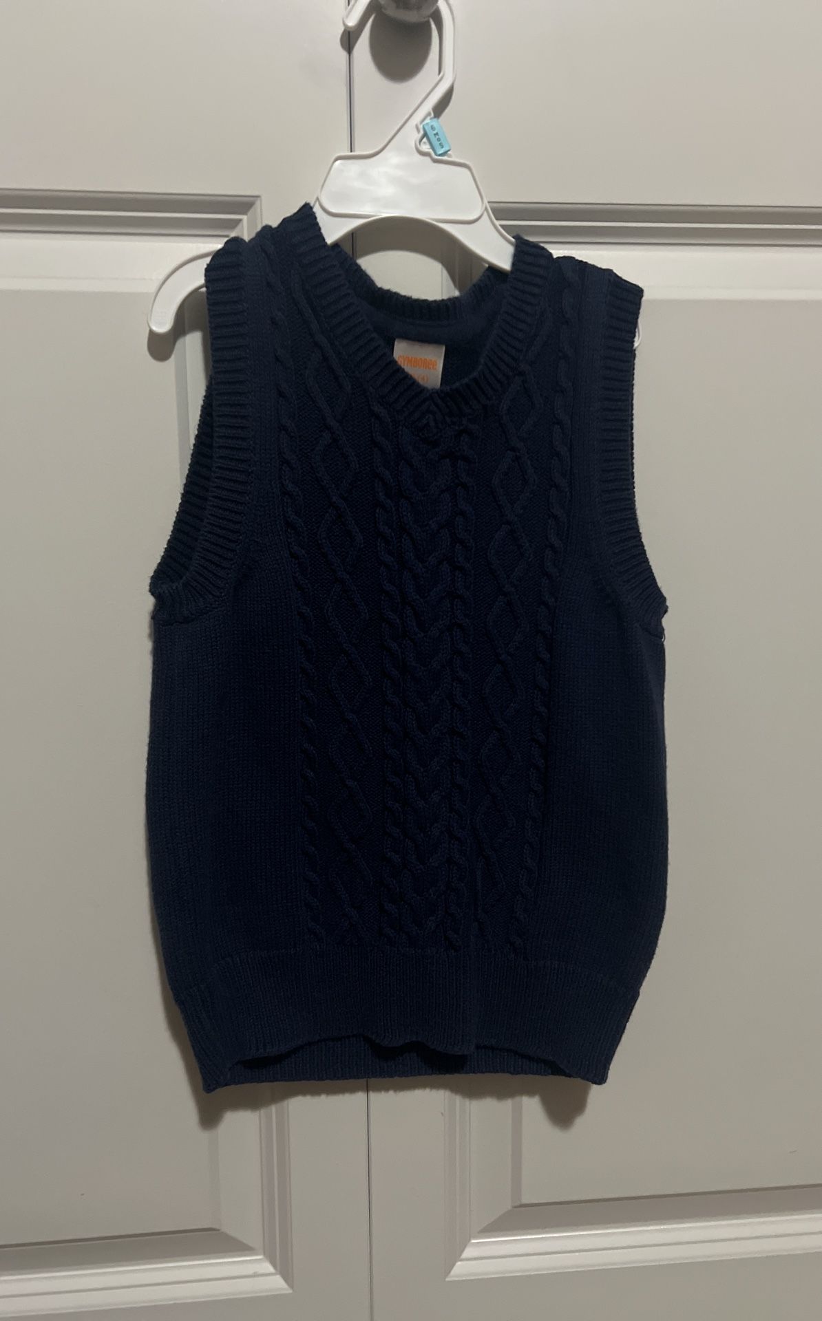 Gymboree Boys V-Neck Cable Knit Sweater Vest XS(4)
