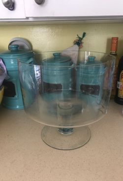 Large glass bowl