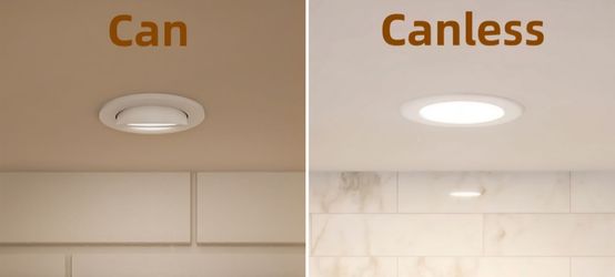 upgrade your incandescent or fluorescent can lights for LED can or canless light