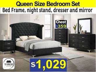 Black bedroom set