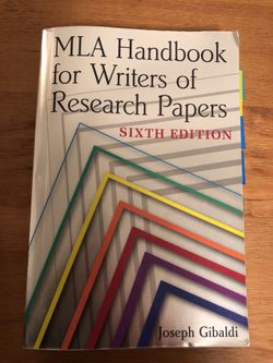 MLA handbook